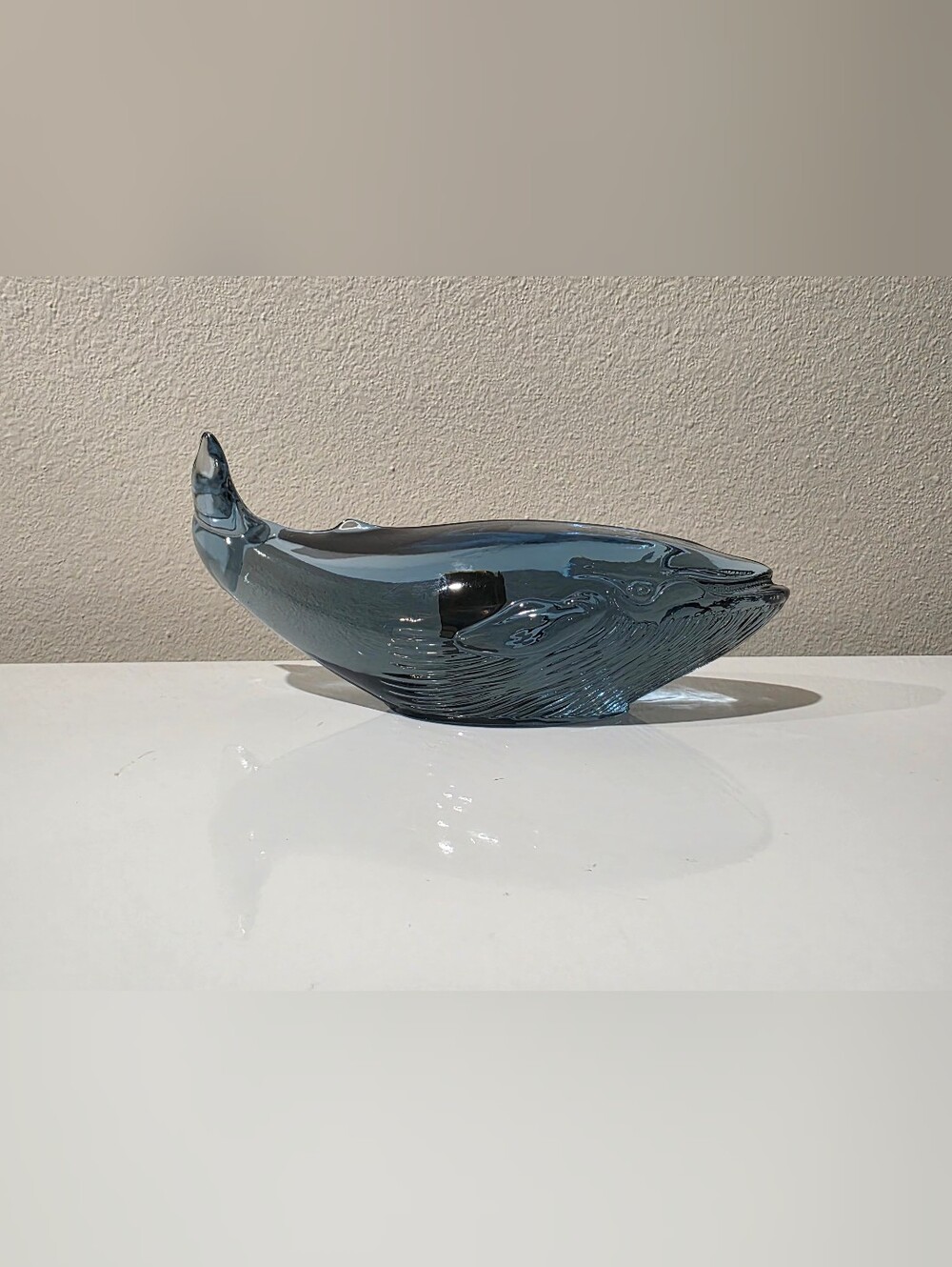 Vintage 1982 Kosta Boda Sweden Limited Edition WWF Glass Whale by Paul Hoff